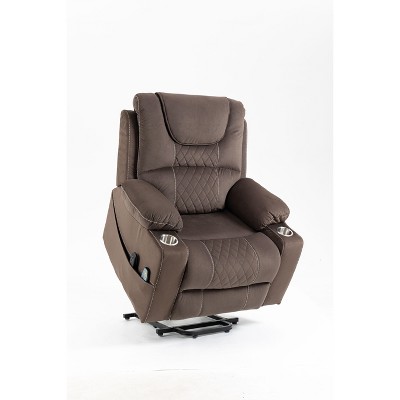 NicBex Recliner Chair Message Chair with Lumbar Heating  Electric Power Lift Chair Sofa Chair For Living Room