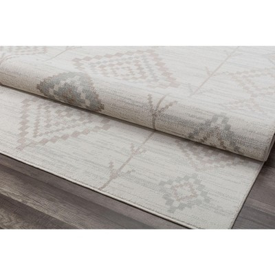Elegant Gray Moroccan-Inspired 9' x 12' Synthetic Area Rug