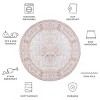 Tucson Vintage Persian TSN105 Power Loomed Machine Washable Skid-Resistant Indoor Rugs - Safavieh - 4 of 4
