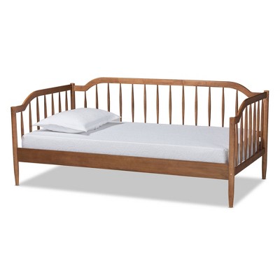 Twin Parson Classic Wood Daybed Walnut Brown - Baxton Studio