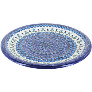 Blue Rose Polish Pottery 136 Vena Large Round Platter - 1 of 1