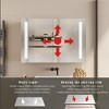 Bathroom Medicine Cabinet with Lights, 36x24 Inch Bathroom Storage Cabinet with Mirror, Defogger, Touch Switch - 4 of 4