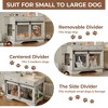 Large Dog Furniture Crate, 47 Inch Furniture Style Dog Crate with Removable Divier for Large/Medium/Small Dogs - 4 of 4