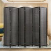 BestMassage 4/6 Panel Room Divider 6 Ft Tall Bamboo Portable Privacy Screen - 2 of 4