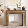 Tribesigns Narrow Console Table, 41.34-Inch Rustic Entryway Table with Glass Shelf - 4 of 4