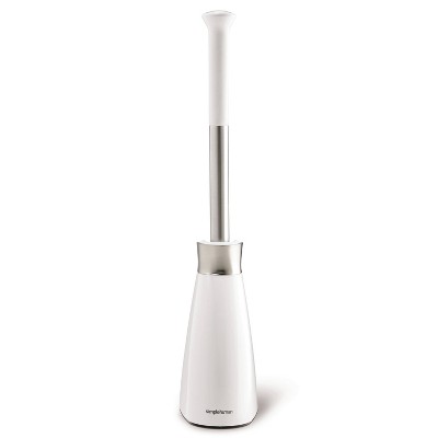 simplehuman toilet brush and toilet plunger set white