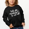 The Juniper Shop Talk Football To Me Ball Toddler Graphic Sweatshirt - 2 of 3