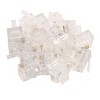 Unique Bargains 20pcs Clear Housing RJ11 6P4C Modular Telephone Cable Line Adapter Connector - 4 of 4