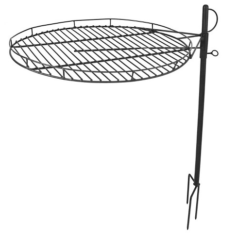 Campfire Grill Grate Fire Pit Grill Grate Campfire Cooking Equipment  Stainless Steel 360° Swivel Fire Pit Grate with Height Adjustable Heat  Resistant