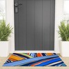 DorisciciArt autumn stripes Looped Vinyl Welcome Mat - Society6 - 2 of 2