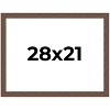 PosterPalooza | 28x21 Wide Barnwood Picture Frame, UV Acrylic, 6 Finishes - Grey, Brown, White, and Black - 2 of 4