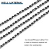 Unique Bargains DIY Bag Clothing Decoration Crystal Rhinestone Sew on Close Claw Chain Trim - 3 of 4