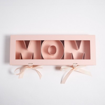 Cook With Color Fillable Word Food Storage Gift Box MOM Pink