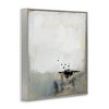 Stupell Industries Neutral Beige Abstract Painting Black Ink Splatter Framed Giclee Art - 2 of 4