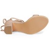 Allegra K Women's Tie-Up Strappy Chunky High Heels Sandal - 4 of 4