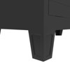 GlasFlength Decorative Storage Cabinets, 2 Doors 2 Drawers, Black, 31.5"*15.75"*71" - 4 of 4