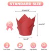 Unique Bargains Greaseproof Paper Cupcake Muffins Liners Tulip Baking Cups 50 Pcs - 2 of 4