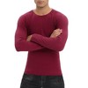 Men Long Sleeve Muscle Slim Fit T Shirts 2 Pack Stretch Casual Gym Workout Athletic Knit Tee Shirts 2025 - 4 of 4