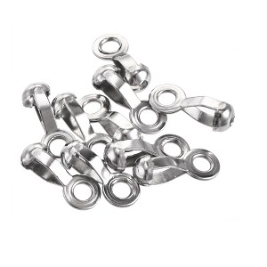 Unique Bargains 304 Stainless Steel Pull Loop Crimp Ball Chain Connectors - 1 of 4