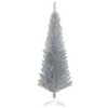 HOMCOM 5 FT Unlit Artificial Christmas Tree Slim Noble Fir with Realistic Branches and 294 Tips, Silver - 4 of 4