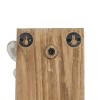 3 Hook Wall Hanger White Wood & Cast Iron by Foreside Home & Garden - 4 of 4