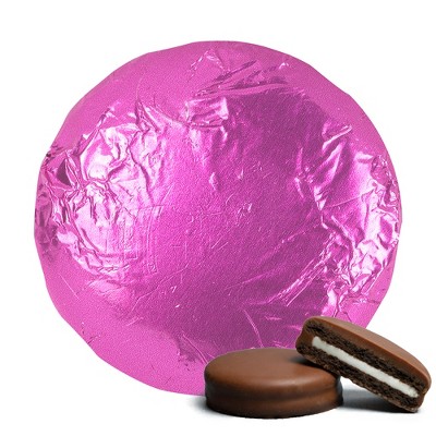 20 Pcs Foil Wrapped Chocolate Covered Oreo Cookies Pink Candy Party Favors