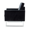 Set of 2 Idmon Contemporary Tufted Wooden Upholstered Club Chair with Metal Legs for Bedroom and Living Room Club Chair| ART OF LIVING DESIGNS - 3 of 4
