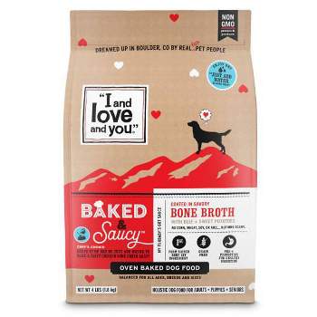 I and Love and You Baked & Saucy Grain Free with Beef & Sweet Potatoes Holistic Dry Dog Food