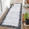 Modern Bordered Area Rug Washable Border Rug Living Room Rug Soft Low Pile Rug - 3 of 4