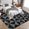 Acekool Area Rugs: Washable Non-Slip Modern Geometric Carpet, Soft Low Pile Stain Resistant Rugs for Living Room, Bedroom, Home, Dining Room - 3 of 4
