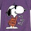 Girls' - Peanuts - Joe Cool Hee Hee Hee Fitted Short Sleeve Graphic T-Shirt - 2 of 4