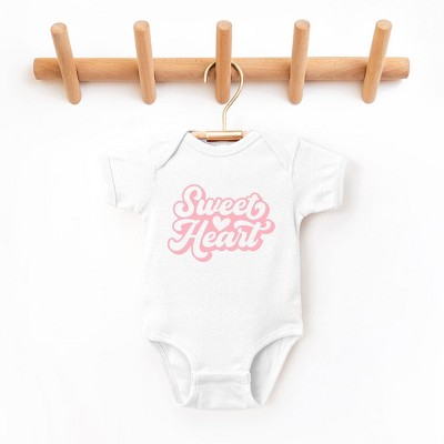 The Juniper Shop Sweet Heart With Heart Baby Bodysuit