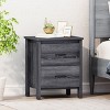 Sapphtopaz Night Stand with Drawers and Handles Wood Nightstand Entryway Table for Bedroom, Living Room - 3 of 4
