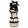 Allegra K Women's Platform Strappy Lace-up Flip Flops Wedge Sandals - 3 of 4