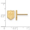 Black Bow Jewelry 14k Yellow Gold Plated Sterling Silver Vegas Golden Knights NHL Stud Earrings - 2 of 3