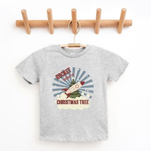 The Juniper Shop Rocket Around The Christmas Tree Toddler Short Sleeve Tee - 1 of 3
