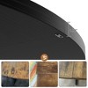 47" Round Dining Table for 4 - Modern Farmhouse Kitchen Table with Metal Legs, Circle Wood Dinner Table for Dining Room, Kitchen, Living Room - 3 of 4