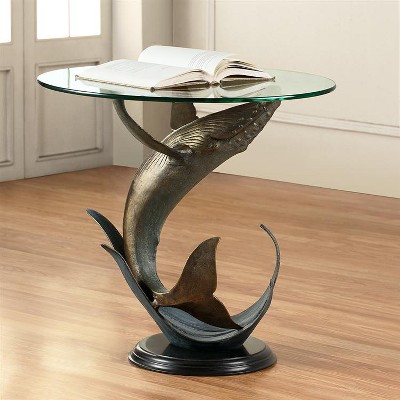 SPI Home Elegant Whale End Table for Coastal Home Decor