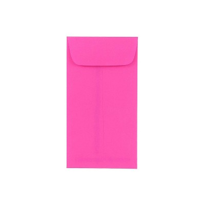 JAM Paper #7 Coin Business Colored Envelopes 3.5 x 6.5 Ultra Fuchsia Pink 25/Pack (1526767)