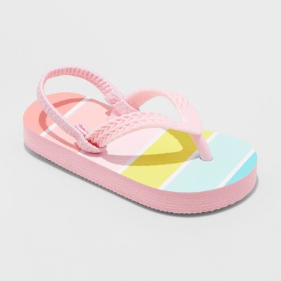 pink toddler flip flops