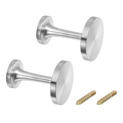 Unique Bargains Aluminum Alloy Wall Mounted Decorative Curtain Holdback 2 Pcs