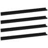 vidaXL Wall Shelves 4 pcs Black 39.4 inches x3.5 inches x1.2 inches - 2 of 4