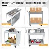 2 Tier Metal Utility Cart,330 Lbs Metal Heavy Duty Collapsible Utility Cart On Wheels,for Mechanic, Garage,Workshop, Warehouse & Repair Shop，Gray - 3 of 4