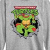 Boys' - Teenage Mutant Ninja Turtles - Raphael Breaking Through Shirt Long Sleeve Graphic T-Shirt - 2 of 4