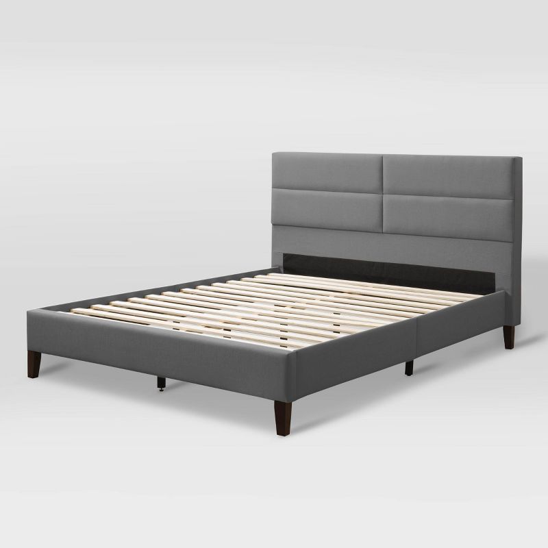 Bellevue Wide Rectangular Panel Fabric Bed and Frame - CorLiving, 2 of 10