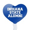 Indiana State University Alumni Heart Love Cupcake Picks Toppers Decoration Set of 6 - 2 of 4