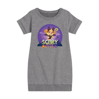 - Paw Patrol - Scary Cute Graphic Short Sleeve Fleece Dress