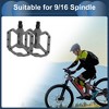 Unique Bargains Cycling Bike Pedal 9/16" Spindle Nylon for Road Mountain BMX MTB Bike Gray - 2 of 4