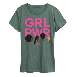 Women's - Barbie - Grl Pwr Grid -Adult Women's Short Sleeve Graphic T-Shirt Short Sleeve Graphic T-Shirt - 1 of 4
