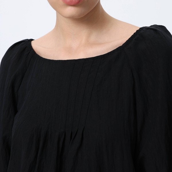 Blusa de Manga Corta con Espalda Descubierta y Efecto Globos para Mujer - A New Day™ 4